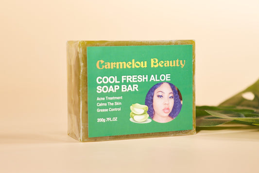 Cool fresh Aloe soap bar Carmelou beauty