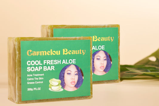 2 Cool fresh Aloe soap bar Carmelou beauty